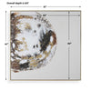 Uttermost Moon Landing Hand Painted Abstract Art