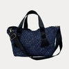 Ahdorned Daria Large Woven Denim Tote w/ Contrast Handles w/ Crossbody Strap Assorted