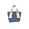 Ahdorned Dora Small Woven Denim Tote w/ Crossbody Strap