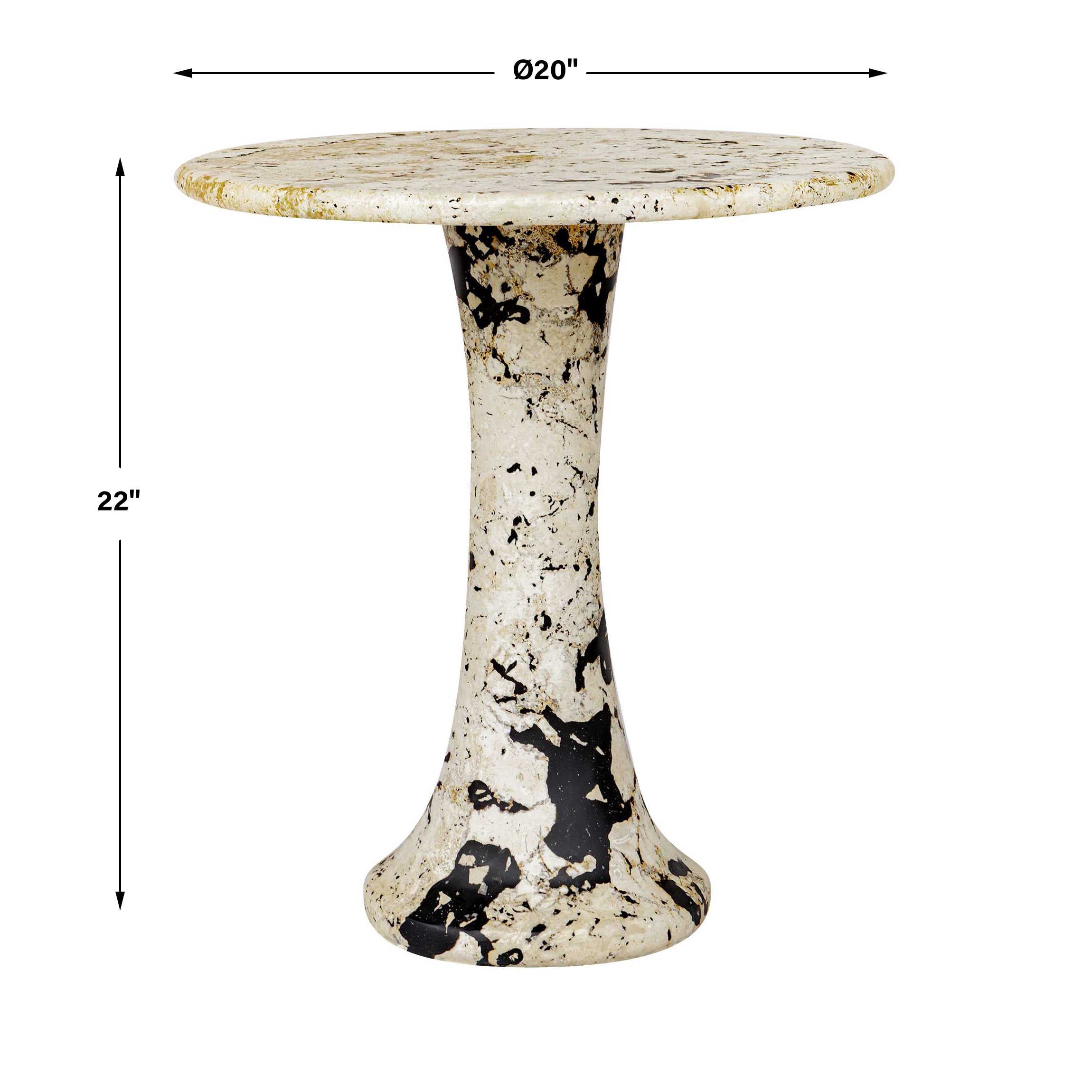 Uttermost Cadas Indoor-Outdoor Stone Side Table