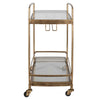 Uttermost Scarritt Antique Brass Bar Cart