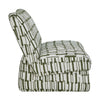 Uttermost Willa Green White Accent Chair