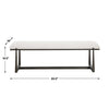 Uttermost Midas Black Long Bench