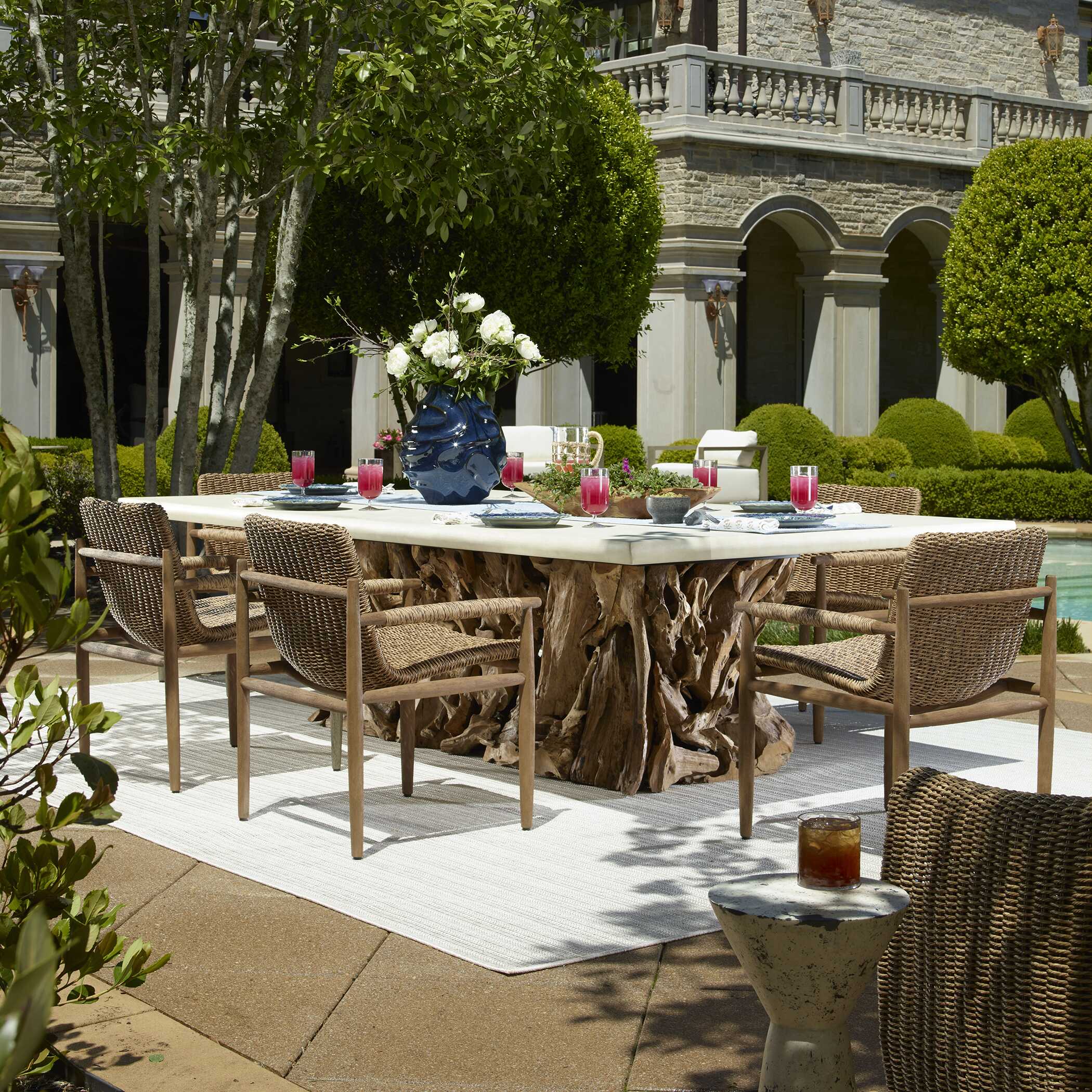 Uttermost Stonewood Indoor-Outdoor Ping-Pong Dining Table