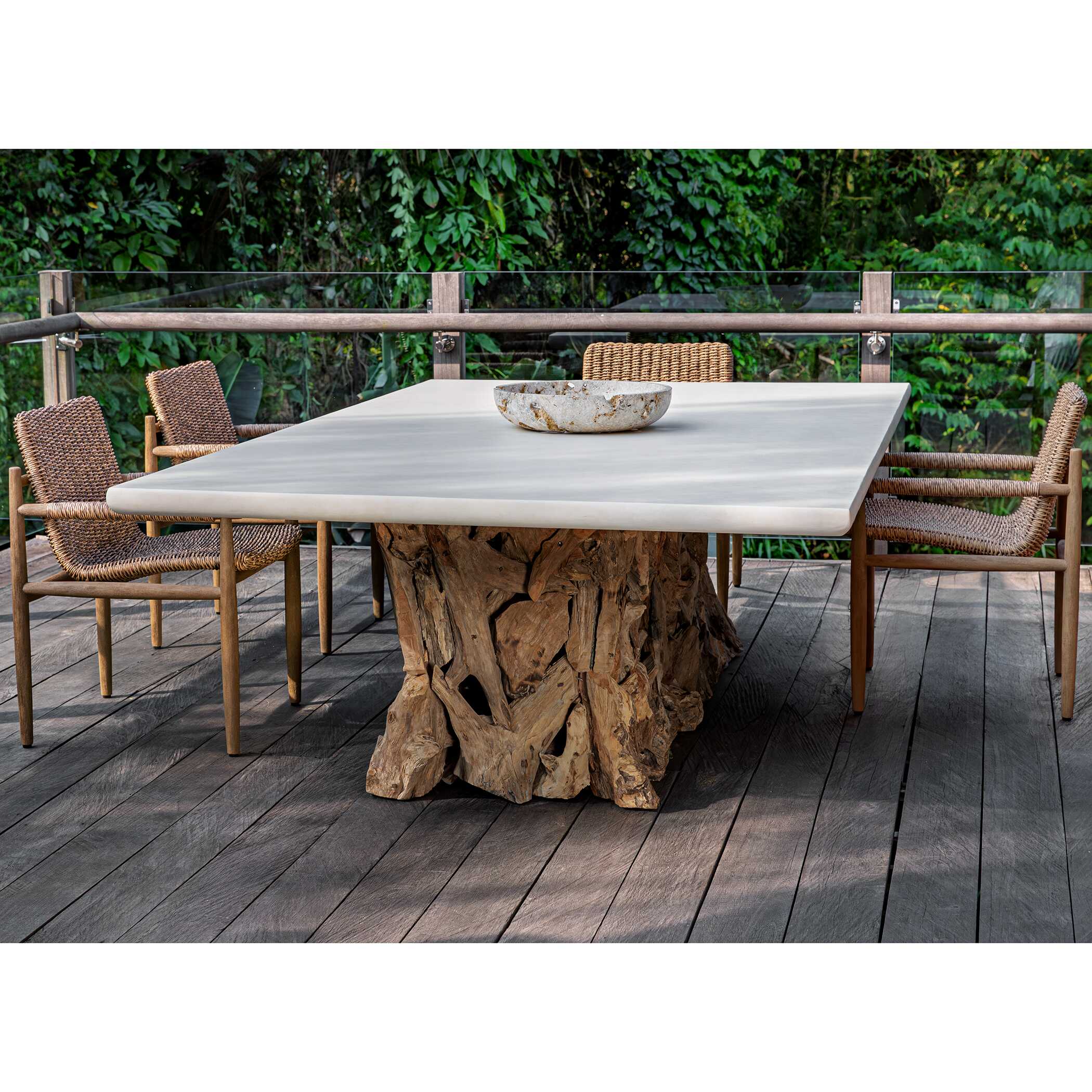 Uttermost Stonewood Indoor-Outdoor Ping-Pong Dining Table