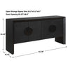 Uttermost Williams Black 4 Door Cabinet