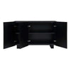 Uttermost Mercado Black 3 Door Cabinet
