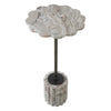 Uttermost Lana Scalloped Marble Drink Table