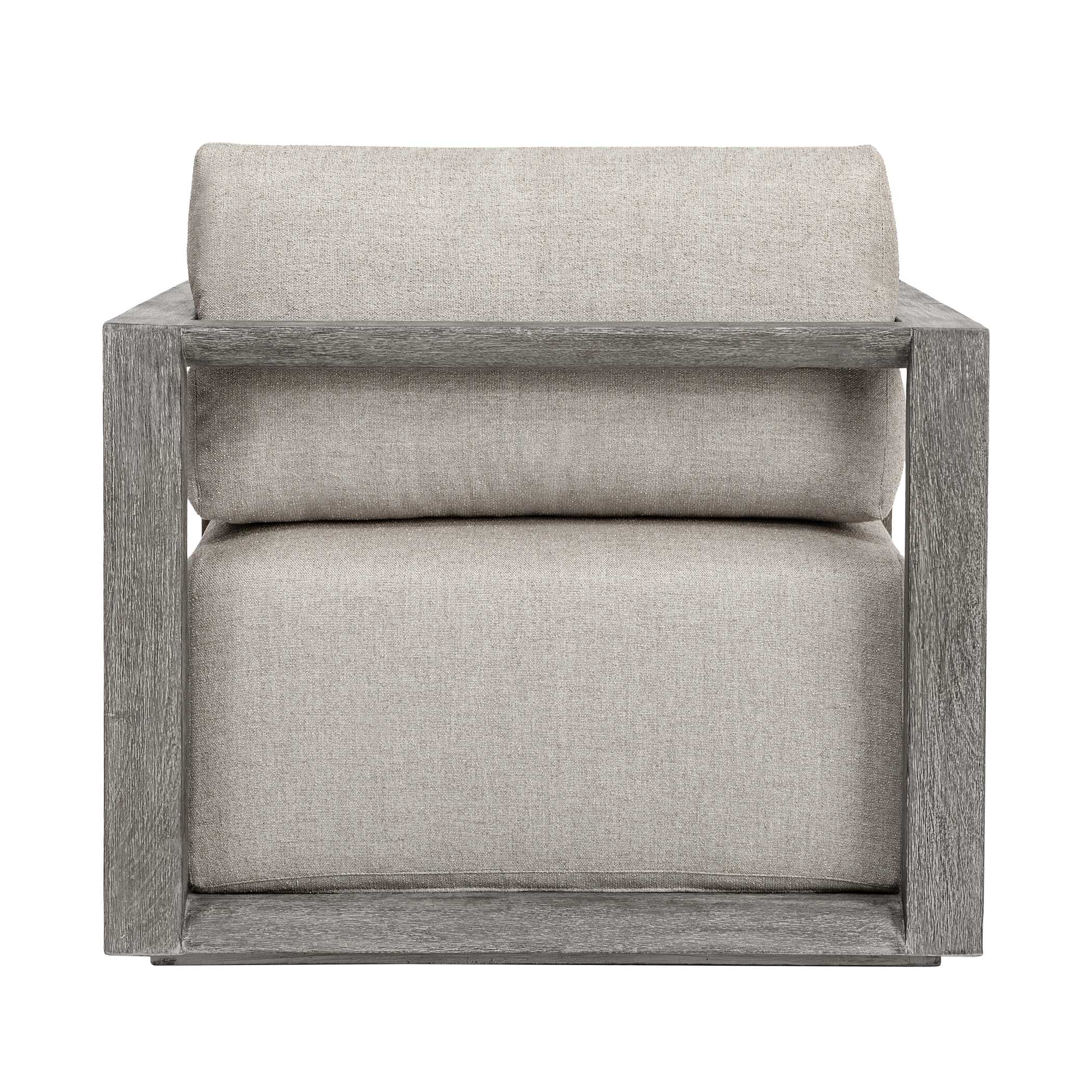 Uttermost Remsen Outdoor Weathered Gray/Dove Lounge Chair