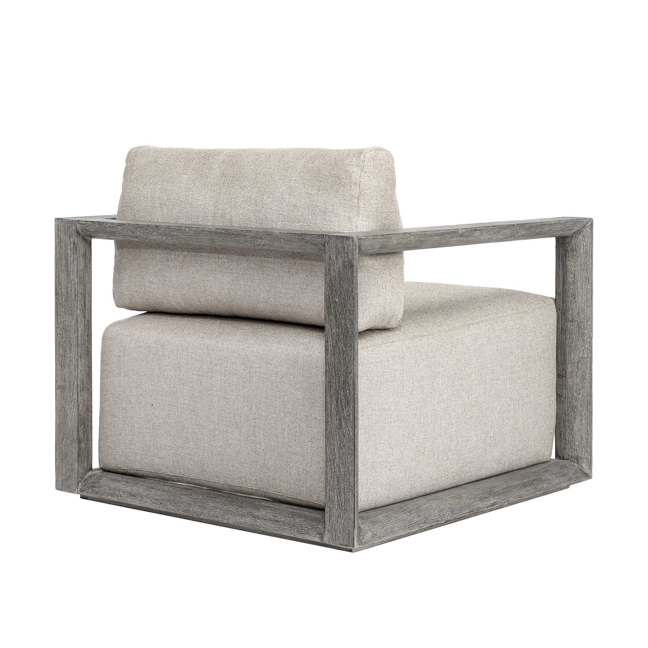 Uttermost Remsen Outdoor Weathered Gray/Dove Lounge Chair