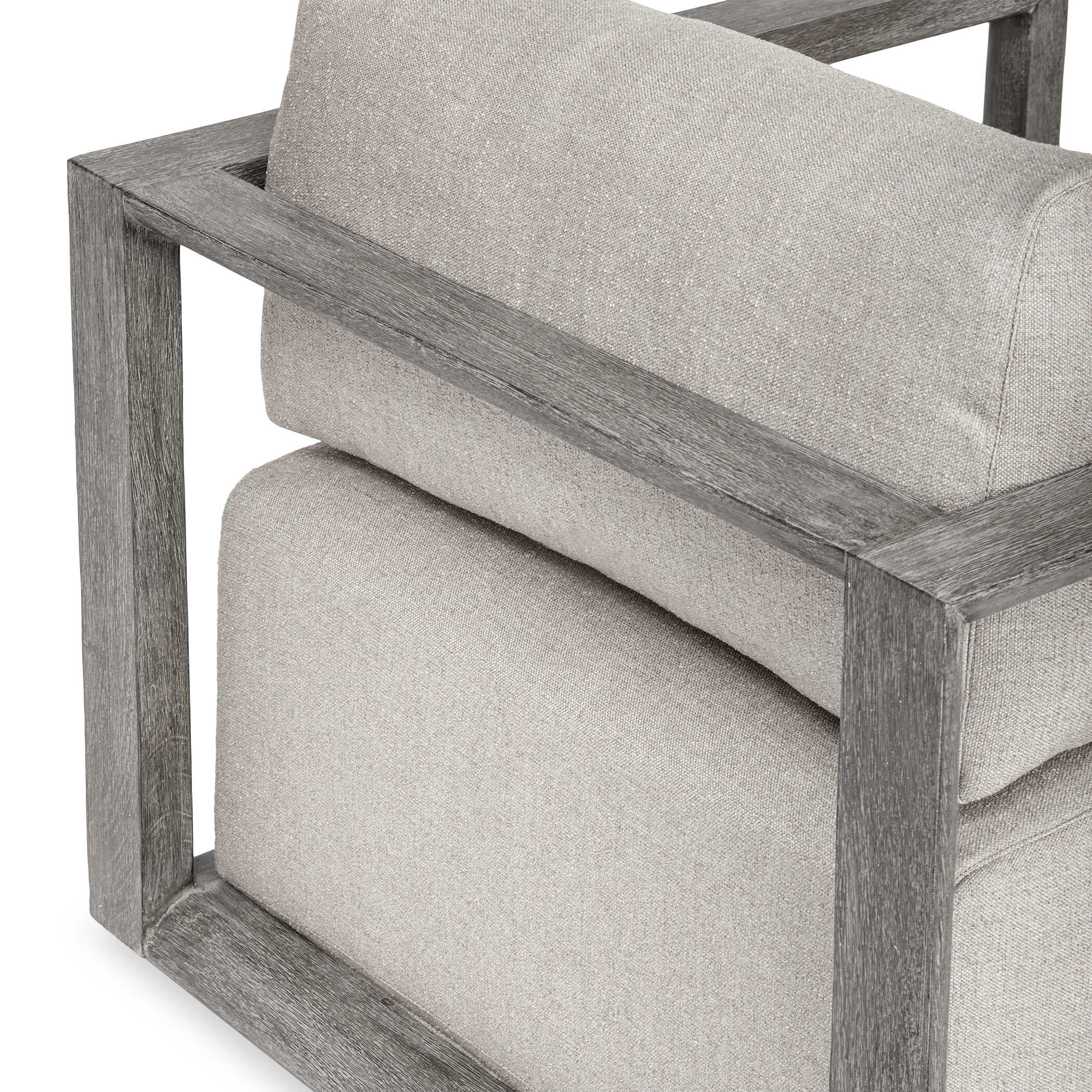 Uttermost Remsen Outdoor Weathered Gray/Dove Lounge Chair