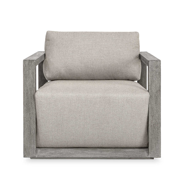 Uttermost Remsen Outdoor Weathered Gray/Dove Lounge Chair