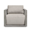 Uttermost Remsen Outdoor Weathered Gray/Dove Lounge Chair
