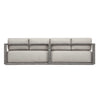 Uttermost Remsen Outdoor Weathered Gray/Dove Large Sofa
