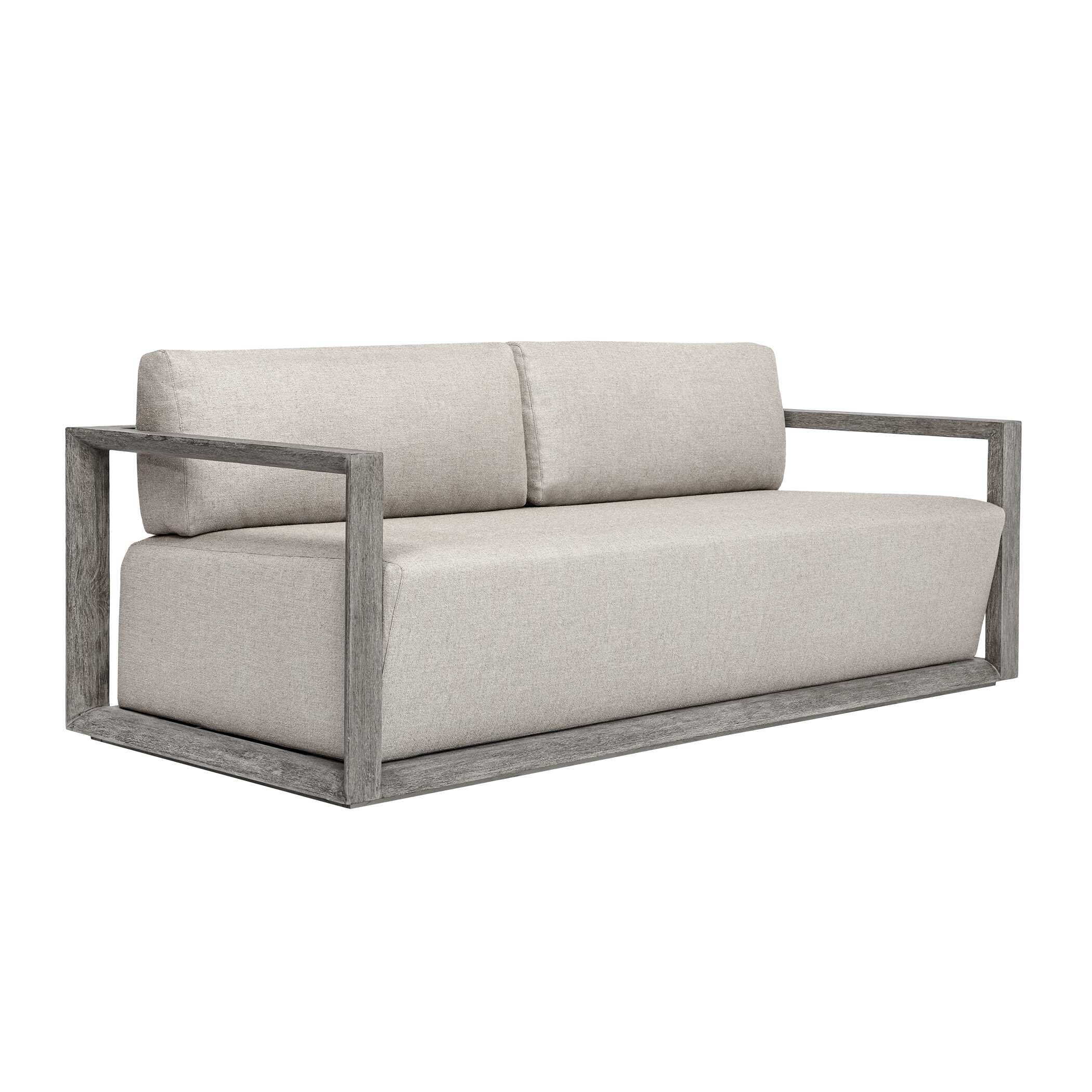 Uttermost Remsen Outdoor Weathered Gray/Dove Sofa