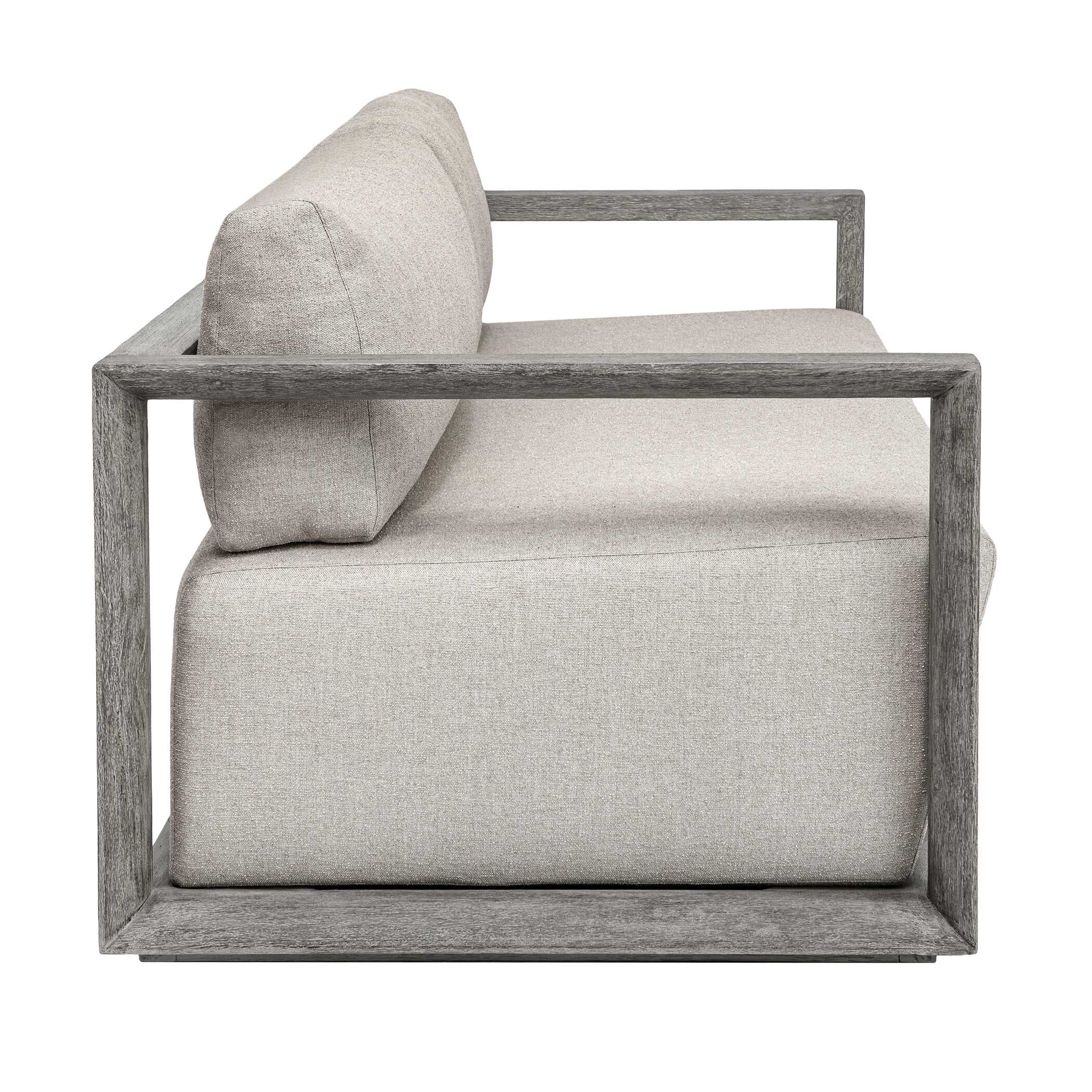 Uttermost Remsen Outdoor Weathered Gray/Dove Sofa
