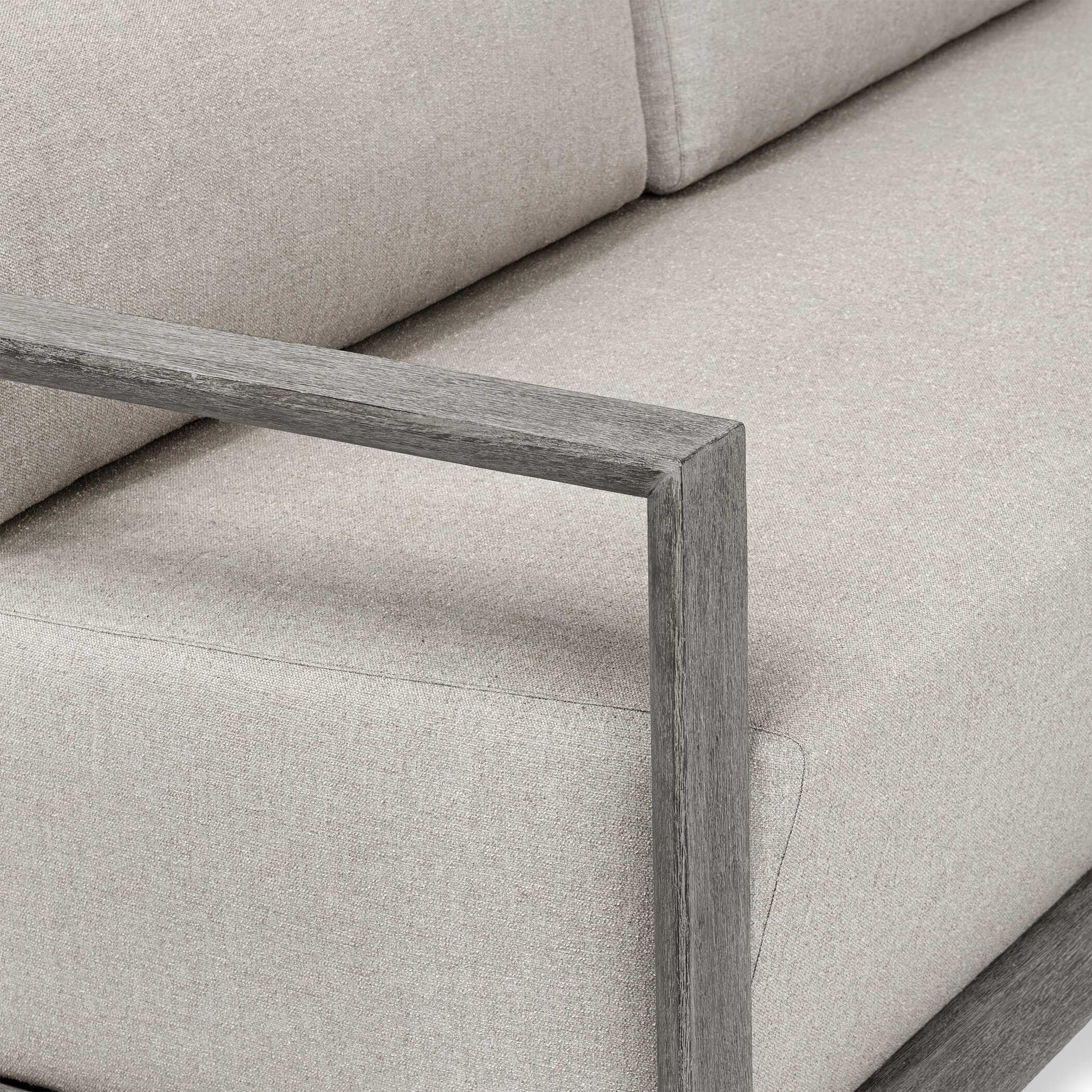 Uttermost Remsen Outdoor Weathered Gray/Dove Sofa