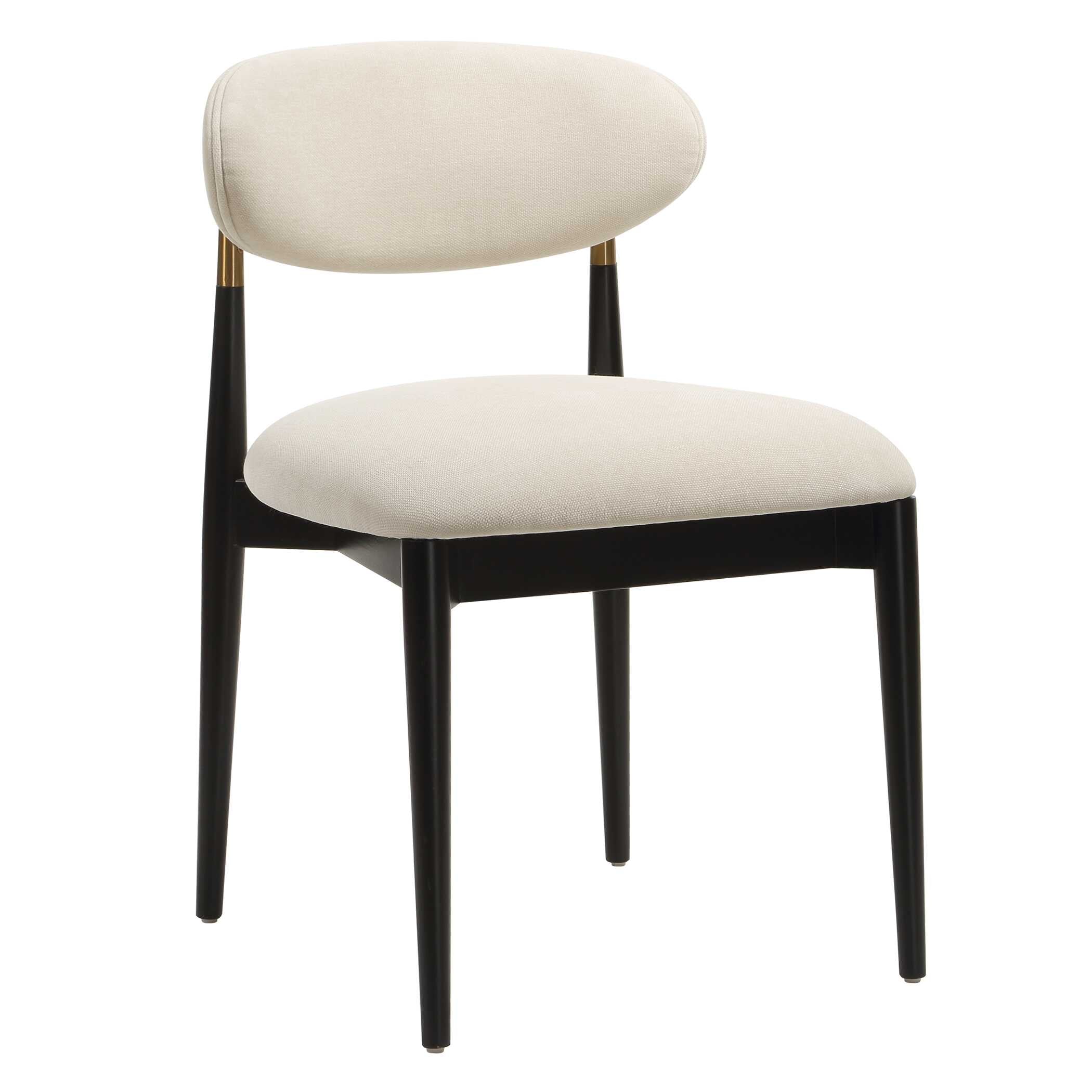 Uttermost Moxie Black Armless Dining Chair S/2