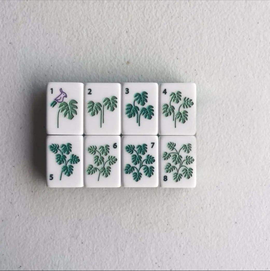 Krackle & Bam Mahjong Set - Secret Garden Mahjong Tiles
