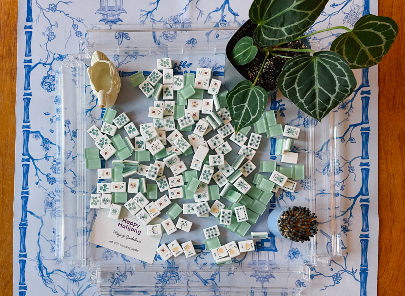 Krackle & Bam Mahjong Set - Secret Garden Mahjong Tiles