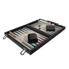Mini Travel Backgammon Steel Grey