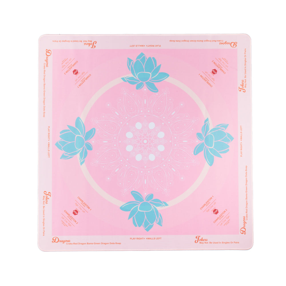Lotus Mahjong Mat Pink