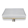 Leah Large Travel Jewelry Case Silver