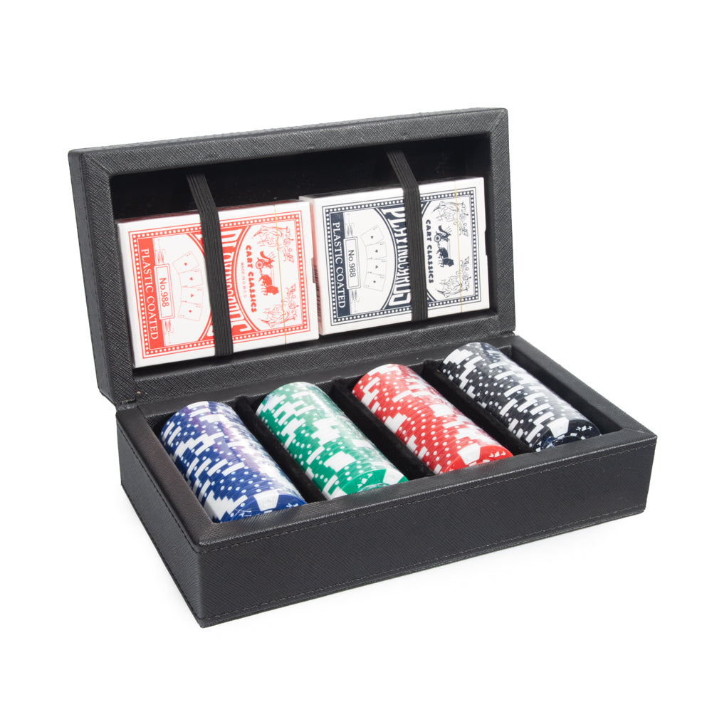 Rowan 100 Chip Style Poker Set Black