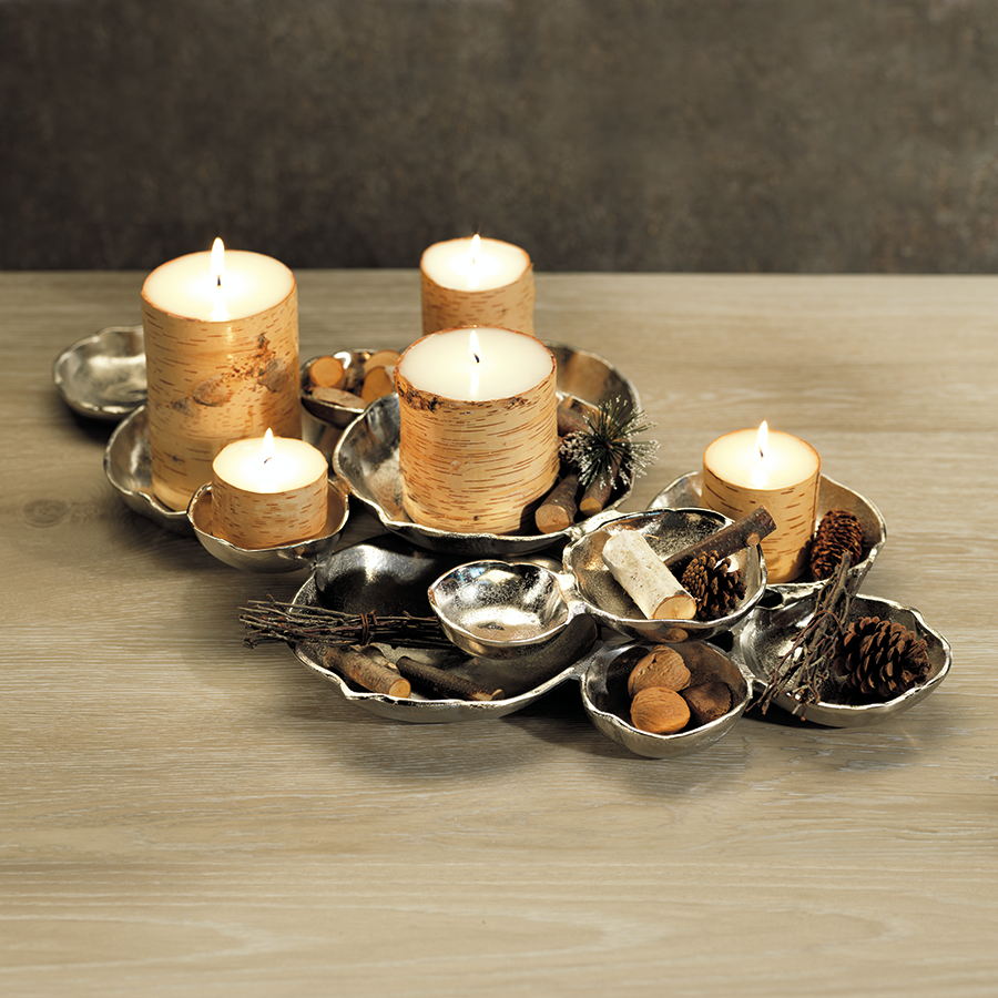 Cluster of Twelve Silver Serving Bowls- Round