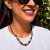 Olivia Riegel Amethyst Bead Necklace Purple