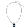 Olivia Riegel Blue Venetian Glass Intaglio Pendant Necklace