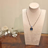 Olivia Riegel Blue Venetian Glass Intaglio Pendant Necklace