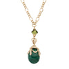 Olivia Riegel Malachite Egg Pendant Necklace