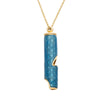 Olivia Riegel Enamel Whistle Pendant Necklace Blue