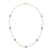 Olivia Riegel Sapphire Crystal Station Filigree Necklace