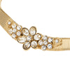 Olivia Riegel Crystal Flower Collar Necklace Gold