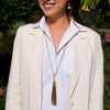 Olivia Riegel Tassel Pendant Necklace Gold