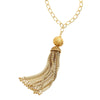 Olivia Riegel Tassel Pendant Necklace Gold