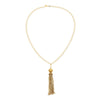 Olivia Riegel Tassel Pendant Necklace Gold