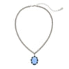 Olivia Riegel Silver Blue Moonstone Pendant Necklace