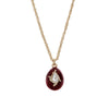 Olivia Riegel Egg Pendant Necklace with Crystals