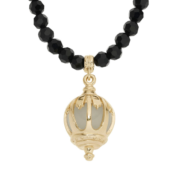 Olivia Riegel Jet Bead Lantern Necklace