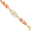 Olivia Riegel Pink Bead Gold Necklace