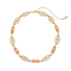 Olivia Riegel Pink Bead Gold Necklace