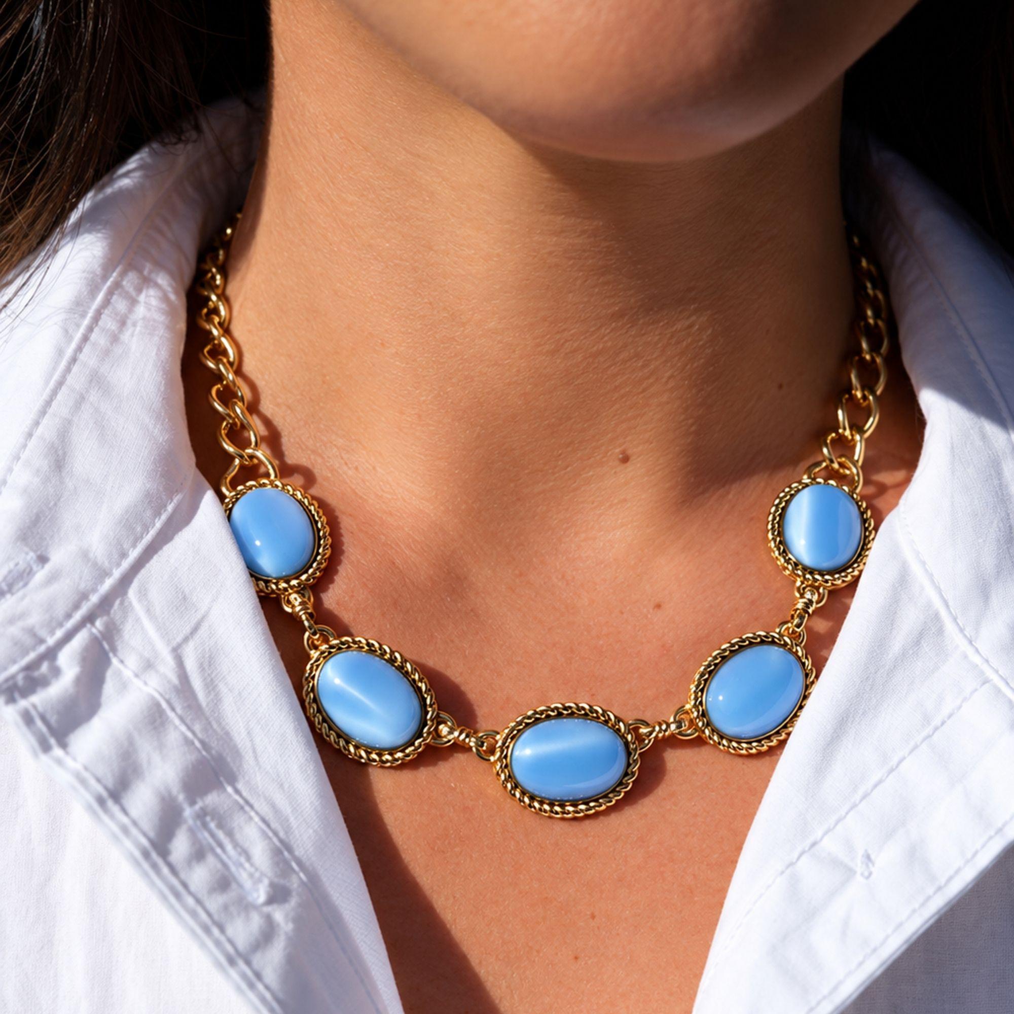 Olivia Riegel Blue Moonstone Necklace