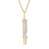 Olivia Riegel Gold Whistle Necklace with Crystals