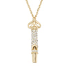 Olivia Riegel Gold Whistle Necklace with Crystals