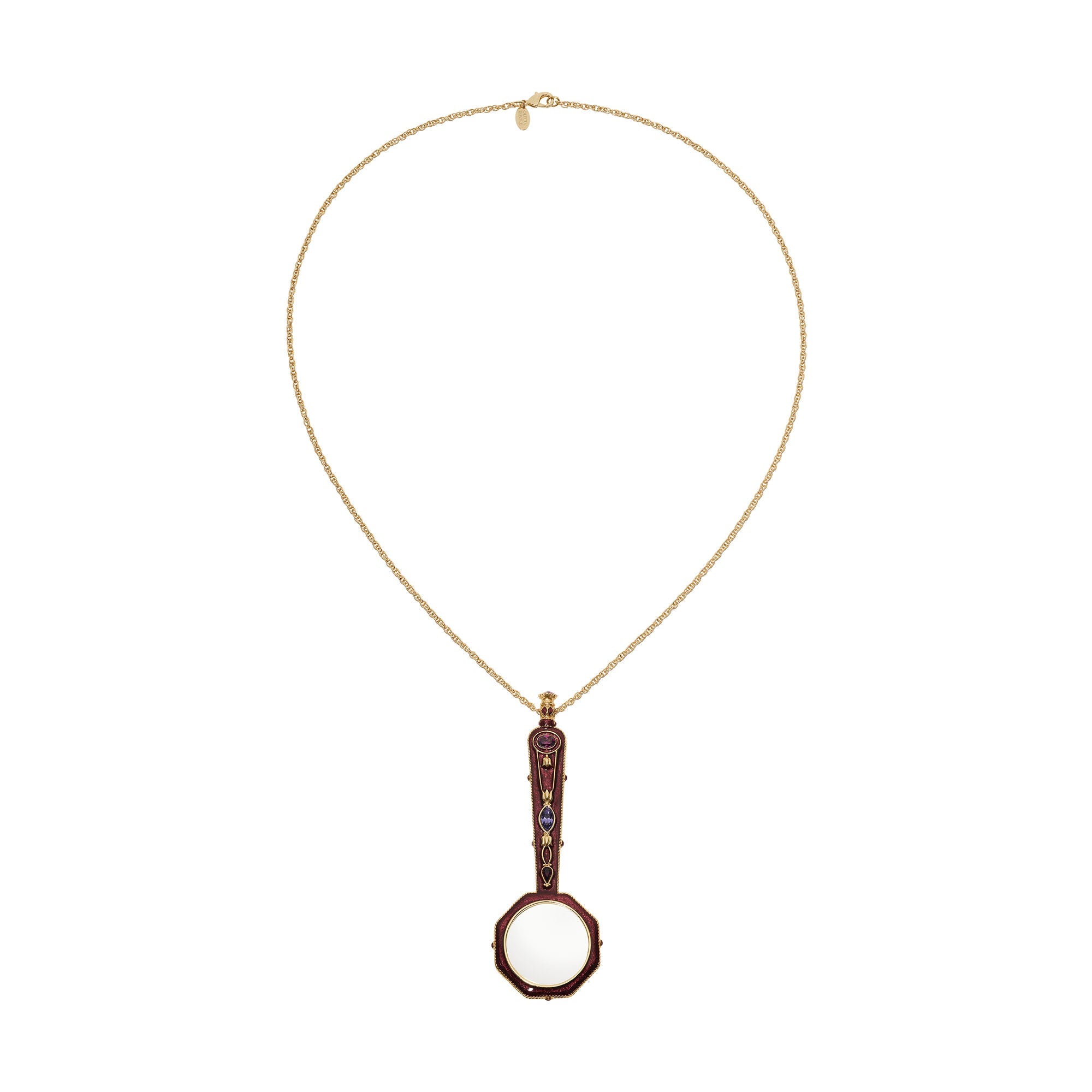 Olivia Riegel Enamel Magnifying Glass Necklace