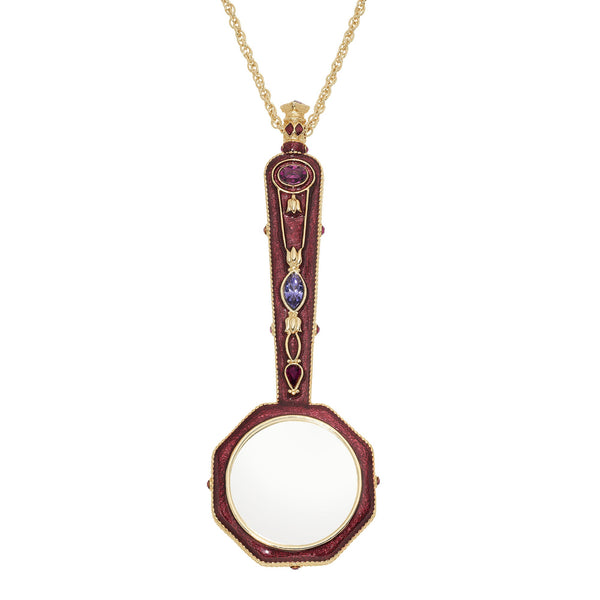 Olivia Riegel Enamel Magnifying Glass Necklace