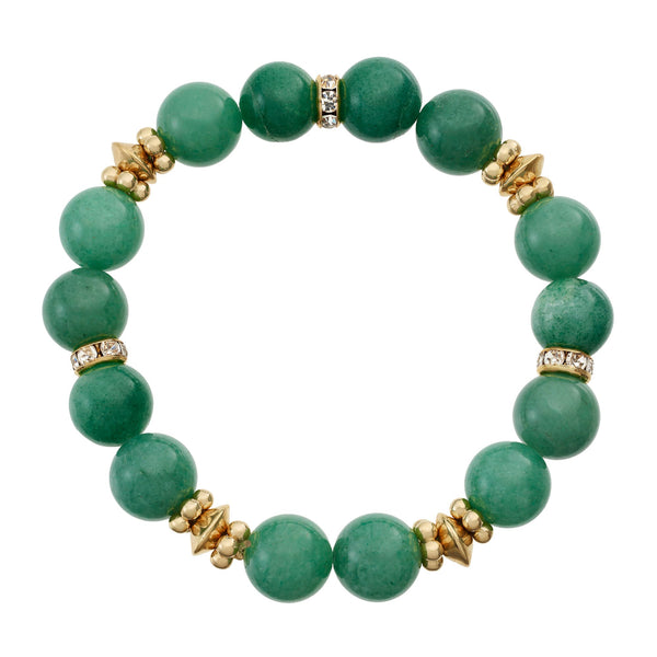 Olivia Riegel Green Aventurine Bead Bracelet